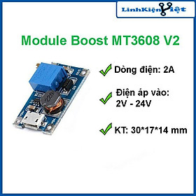 Module Boost DC DC 2-24V 2A MT3608 V2