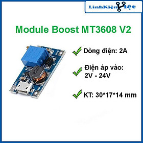 Mua Module Boost DC DC 2-24V 2A MT3608 V2