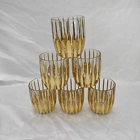 Mua BỘ 6 LY THỦY TINH UỐNG NƯỚC CAO CẤP SANG TRỌNG - VD57