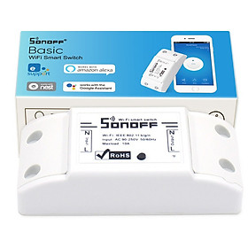 Hình ảnh Sonoff Basic Công Tắc Thông Minh Sonoff Basic Điều Khiển Từ Xa Qua WIFI, 3G, 4G