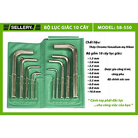 Mua BỘ LỤC GIÁC 10 CÂY SELLERY 58-550