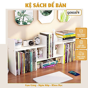 Mua Kệ Sách Để Bàn Gỗ MDF Nhỏ Gọn  Thiết Kế Đơn Giản  Dễ Lắp Ghép  Tuỳ Biến Kiểu Dáng Đa Dạng Thương Hiệu Gosashi-KSDB9THANH