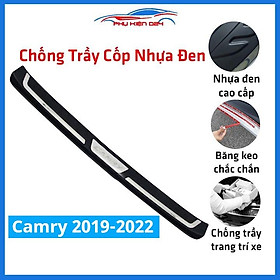 Ốp chống trầy cốp ngoài nhựa đen Camry 2019-2020-2021-2022 hàng loại 1 chống xước trang trí xe