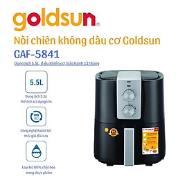 Nồi Chiên Không Dầu Goldsun GAF5841-M Dung Tích 5.5L Công Nghệ Rapid Air - Hàng chính hãng Goldsun