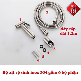 Mua Vòi xịt vệ sinh tăng áp cao cấp INOX 304 (XVS-020)