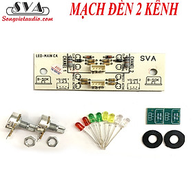 MẠCH ĐÈN 2 KÊNH KÈM LED  KHÔNG IC