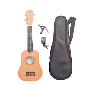 Mua Đàn Ukulele Soprano Woim 35A15 tặng kèm bao da  capo nâng tông và máy lên dây điện tử