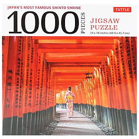 Hình ảnh Japan's Most Famous Shinto Shrine - 1000 Piece Jigsaw Puzzle: Fushimi Inari Shrine In Kyoto: Finished Size 24 x 18 inches (61 x 46 cm)