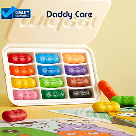 Màu sáp Lụa Hạt Đậu Pease Crayons Mideer, Bút Sáp Màu Hữu Cơ đồ chơi thủ công cho bé sáng tạo 2 3 4 5 6 Tuổi