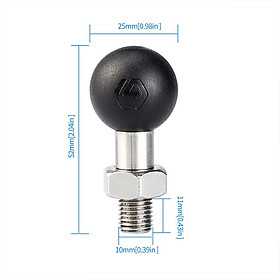 Motorcycle Mounts Ball Adapter with 8mm/10mm Screws for Rearview M8