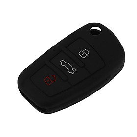 Silicone Car Key Cover Case Flip Key Cap Remote control for Audi