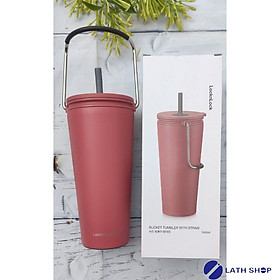 Bình giữ nhiệt có ống hút Lock&Lock Bucket Tumbler with Straw LHC4268 540ml