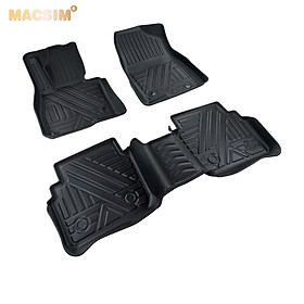 Thảm lót sàn xe ô tô MAZDA 6 ATENZA 2017- 2020 Nhãn hiệu Macsim chất liệu nhựa TPE đúc khuôn cao cấp - màu đen