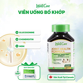 Viên uống bổ khớp Wellcare tăng khả năng linh hoạt phù hợp cho người cao tuổi bị đau khớp, cứng khớp, đau nhức do sụn bị bào mòn phù hợp (60 viên/hũ)