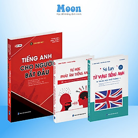 Hình ảnh Combo Sách Học Tiếng Anh Giao Tiếp Cơ Bản Cho Người Mới Bắt Đầu moonbook