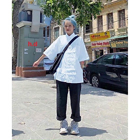 Áo sơ mi basic các mẫu đã dạng, sơ mi form thụng unisex freesize nam nữ mặc đượcsơ mi trắng trơn học sinh
