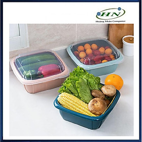 Mua BỘ CHẬU 2 RỔ CÓ NẮP ĐẬY - HN