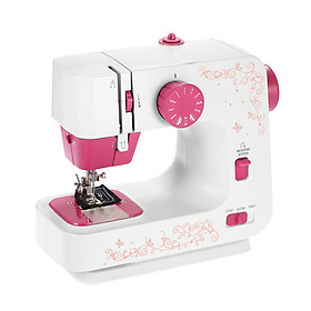 Mini Sewing Machine with 12 Stitches Portable Multi-function Sewing Machine 2-Speed Reverse Sewing Foot Control Work