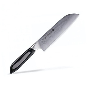 Dao thái đa năng Tojiro Flash 63 lớp Damascus VG10 Santoku FF-SA180 (180mm) - Dao bếp Nhật cao cấp Tojiro