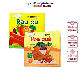 Combo 2 cuốn sách vải Lalala baby, kích thích đa giác quan