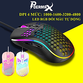 Mua Chuột Máy Tính Gaming Có Dây POERMAX D110 DPI 4 Mức Tối Đa 4800- Hàng Chính Hãng