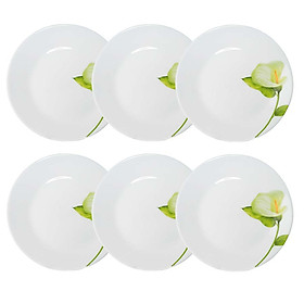 Mua Bộ 6 Đĩa Thủy Tinh 190 La Opala Diva Ivory I.B  LAPB190IB