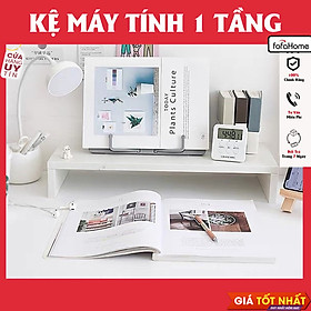 Mua Kệ Gỗ Để Màn Hình Máy Tính 1 Tầng Đa Năng Kết Hợp Để Sách  Bàn Phím Và Chuột Gỗ MDF Chống Thấm Cao Cấp