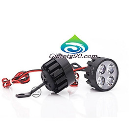 Đèn Led trợ sáng xe máy gắn chân gương 206401 (2 đèn) + Tặng 1 Đèn Led Gắn van xe .