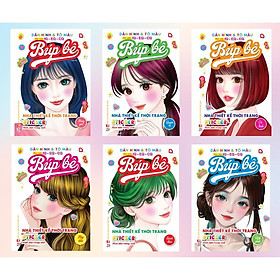 Sách - Bóc Dán Hình Sticker Trong Suốt & Tô Màu Búp Bê - Nhà Thiết Kế Thời Trang - Combo 6 Cuốn - Việt Thư