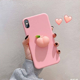 Ốp lưng Đào 3D Dành cho Oppo A15,A15s,A54,A74 5G,Reno 4,Reno 4 Pro