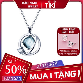 Dây chuyền | Dây chuyền nữ | Dây Chuyền Bạc S925 Đá Aqua Cho nữ - Bảo Ngọc Jewelry