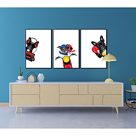 Mua Bộ 3 tranh Canvas treo tường trang trí nghệ thuật