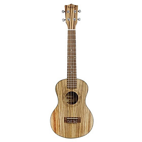 1 Piece Ukulele Guitar Acoustic Ukelele Zebrawood 4 Strings Guitar 21inch