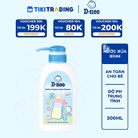 Nước rửa bình sữa D-nee Mild & Care chai 500ml