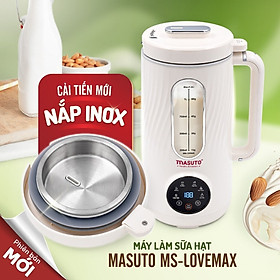 Mua Máy làm sữa hạt Sothing Masuto MsLoveMax 1L thủy tinh nắp inox cường lực  xay hạt nhuyễn mịn chống trào  6 chế độ nấu- Hàng chính hãng
