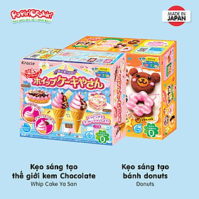 Combo 2 hộp kẹo Popin Cookin đồ chơi ăn được gồm: Kem Chocolate + Sushi / Cơm Bento / Bánh Donut