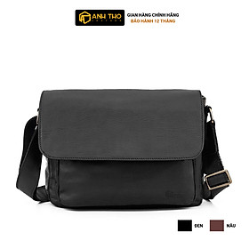 Túi đeo chéo da bò MNCB-05 | Anh Tho Leather - Đen