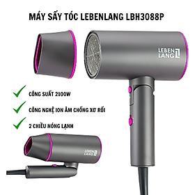 Máy sấy tóc Sothing Lebenlang LBH3088P 2 chiều nóng lạnh, công suất 2100w, công nghệ ion âm chống xơ rối, gấp gọn tiện lợi- Hàng chính hãng