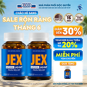 Combo 2 Hộp 60v - Viên Uống Giảm Đau Xương Khớp JEX Ecogreen Tái Tạo Sụn Khớp