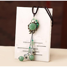 Chuỗi vòng cổ thời trang Vintage bằng đá tự nhiên VN36
