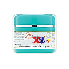 Hình ảnh CREAM X2 - KEM MỤN NÁM TRẮNG DA GIÚP TÁI TẠO DA 4IN1 - 10g