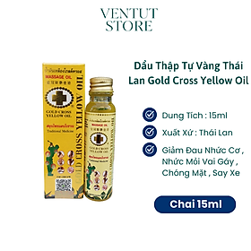 Dầu Thập Tự Vàng Thái Lan Gold Cross Yellow Oil chai 15ml