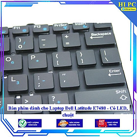 Bàn phím dành cho Laptop Dell Latitude E7480 - Có LED, chuột  - Hàng Nhập Khẩu mới 100%