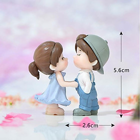 Mua Mô hình đôi bạn tình tứ dễ thương bên nhau trang trí tiểu cảnh  làm móc khóa  DIY