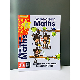 Gold Stars Wipe Clean Workbook: Maths - Bài Tập Toán cho trẻ