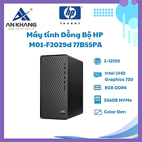 Mua Máy Tính Để Bàn HP M01-F2029d 77B55PA ( i3-12100 / 8GB / 256GB / Intel Graphics /Wlan ac+BT /USB Keyboard & Mouse/ Win11 Home) - Hàng Chính Hãng - Bảo Hành 12T