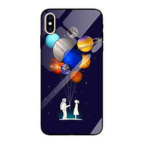 Ốp lưng kính cường lực cho iPhone Xs Max Nền DU HÀNH 3 - Hàng Chính Hãng