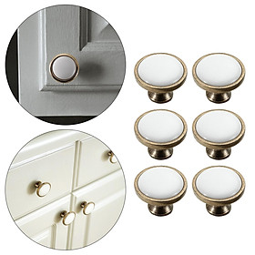 Hình ảnh Modern Kitchen Cabinet Pulls Drawer Knob Handle for Cupboard White Porcelain