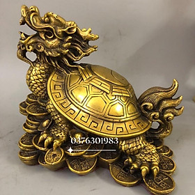 Mua Long quy cõng con bằng đồng  long quy bát quái bằng đồng