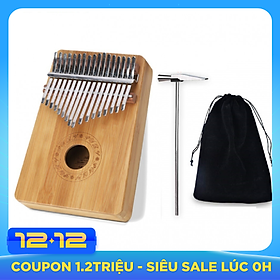Kalimba 17 phím gỗ Mahagony JKLIM998 - Tặng túi đựng đàn xinh xắn
